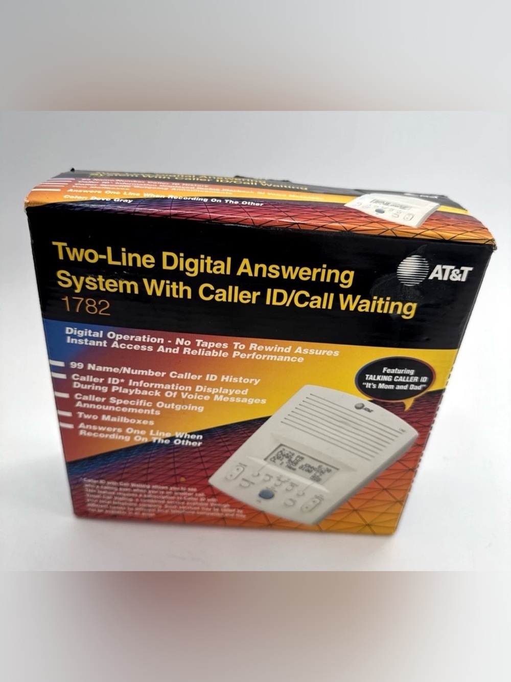 AT&T 1782 Two Line Digital Answering System with Caller ID Call Waiting Gray NEW